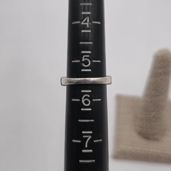 Size 5.5 Sterling Silver Unique Style Blue Spinel Gems Ring A3036 - Picture 7 of 9